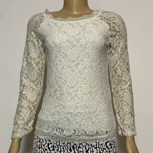 White Lace Blouse by Cree Fraiche